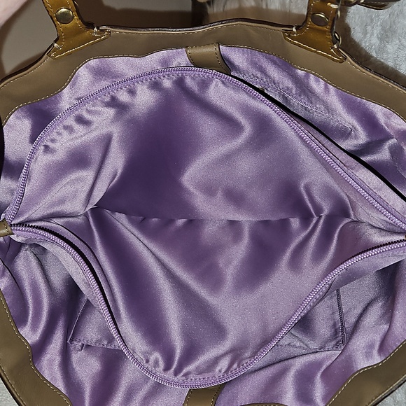 Coach Carly Patchwork Embossed Metallic Tote. Like New - Picture 11 of 13